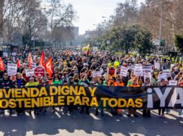 Demo Wohnen Madrid Februar 2025