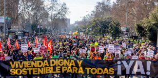 Demo Wohnen Madrid Februar 2025