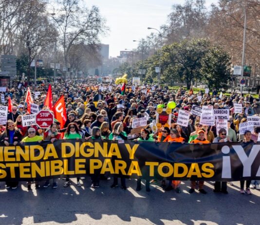 Demo Wohnen Madrid Februar 2025