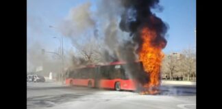 Granada Bus Feuer