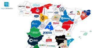 Interaktive Karte Unternehmen Spanien