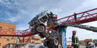 LKW Madrid Unfall