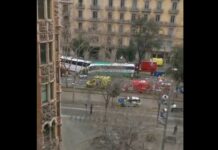 Barcelona unfall Busse