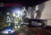 LKW Unfall Navara Spanien