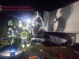 LKW Unfall Navara Spanien