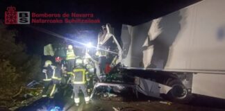 LKW Unfall Navara Spanien