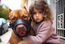 PitBull Hund Leon Angriff