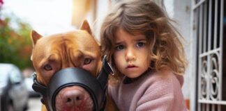PitBull Hund Leon Angriff