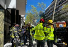 Arbeitsunfall in Madrid: Fünf Verletzte, zwei davon schwer, nach dem Einsturz einer Zwischendecke
