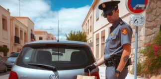 Die Geldstrafe in Spanien für das Abstellen von Einkaufstüten neben dem Auto