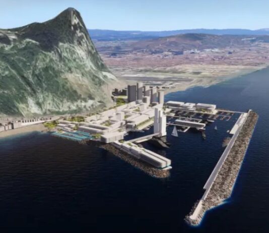 Gibraltar fördert ein urbanes Megaprojekt, das die spanischen Hoheitsgewässer verletzt und von andalusischem Stein gespeist wird