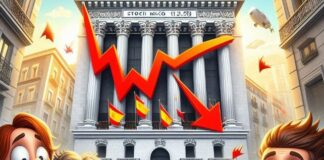 Der Ibex 35 vernichtet an einem schwindelerregenden Tag für den Aktienmarkt mehr als 32.540 Millionen Euro