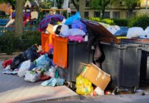 Madrid versinkt im Müll