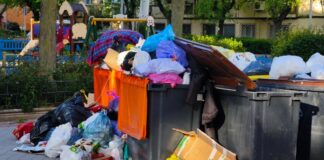 Madrid versinkt im Müll