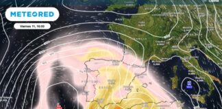 Morgen und Freitag wird es Schlammregen geben, der diese Gebiete Spaniens mit Saharastaub beflecken wird