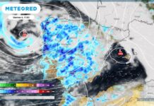 Sturm Nuria wütet weiterhin in Spanien und wird in den nächsten Stunden eine zweite Runde mit heftigem Regen und Hagel hinterlassen