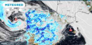 Sturm Nuria wütet weiterhin in Spanien und wird in den nächsten Stunden eine zweite Runde mit heftigem Regen und Hagel hinterlassen