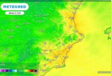 Von Murcia bis Valencia wird es von Samstag bis Sonntag Temperaturen um die 25 ºC geben