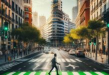 Die Bedeutung der grünen Zebrastreifen, die in Madrid und anderen Städten Spaniens aufgetaucht sind