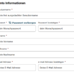 Konto Informationen Premium Mitgliedschaft
