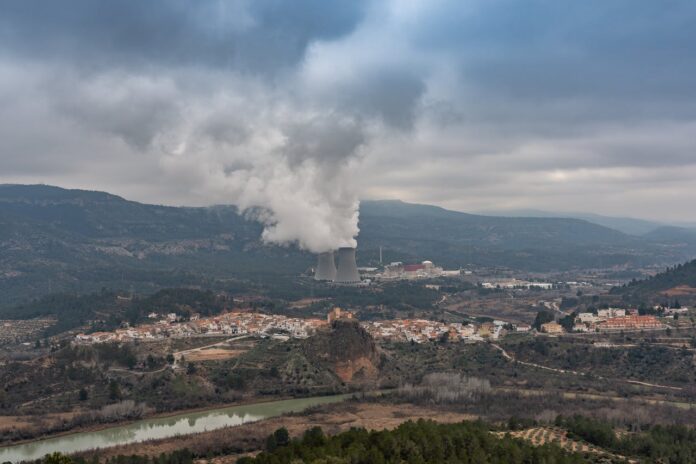 Cofrentes Spanien Atomkraft Red Eléctrica schaltete am Tag des Blackouts die zwei Kernreaktoren Almaraz I und Cofrentes aufgrund des niedrigen Strompreises ab