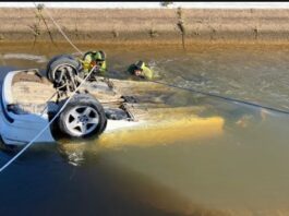 Drei Leichen in einem Fahrzeug in einem Kanal in der Stadt Cartaya in Huelva gefunden
