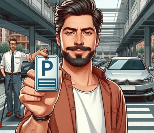 Kann ein Fußgänger in Spanien einen Parkplatz für ein Fahrzeug reservieren?