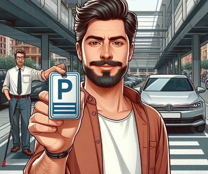 Kann ein Fußgänger in Spanien einen Parkplatz für ein Fahrzeug reservieren?