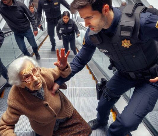 In Madrid wurde ein Polizist zu 39 Jahren Haft verurteilt, nachdem er eine ältere Frau die Treppe hinunter gestoßen hatte