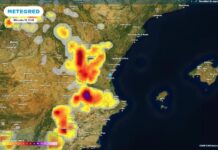 AEMET warnt vor Stürmen in Aragonien, der Valencianischen Gemeinschaft und der Region Murcia