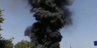 Ein Großbrand erschüttert Vitoria: Riesige Rauchwolke nach Fabrikexplosionen