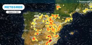 Morgen werden sich die Stürme über 11 Gemeinden auf dem spanischen Festland ausbreiten