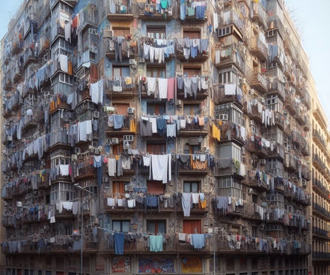 Barcelonas Fassaden im Fokus: Bußgelder bis zu 750 Euro für das Wäschetrocknen im Freien