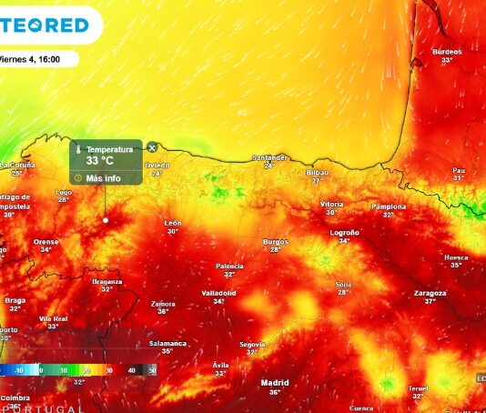 Wo die Temperaturen explodieren: Temperaturanstieg von bis zu 8 °C in Nordspanien erwartet