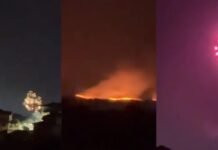 Feuerwerk neben Waldbrand in Cáceres: Feuerwehrmann platzt der Kragen – „Unser Arschlochgesicht…“