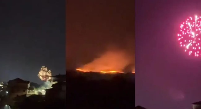Feuerwerk neben Waldbrand in Cáceres: Feuerwehrmann platzt der Kragen – „Unser Arschlochgesicht…“